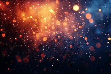Obraz premium Abstract background showing blurred orange and blue glowing light particles