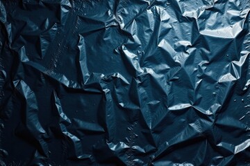 Distressed plastic wrap surface on dark night, night, worn, shadows