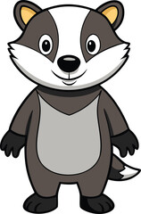 Fototapeta premium Cute Animal Cartoon Vector Art