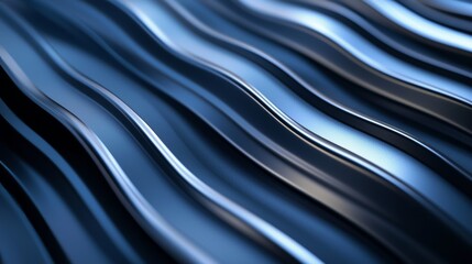 Naklejka premium Macro shot of the galvanized surface on corrugated sheets, showing detailed patterns and coating texture, industrial feel