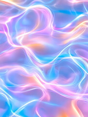 Obraz premium Abstract pastel swirls, vibrant light streaks, glowing fluid texture