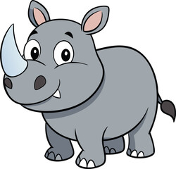 Naklejka premium Cute Animal Cartoon Vector Art