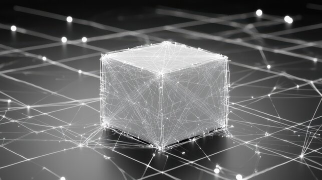 Exploring fourdimensional tesseract illustrations in a gigapixel standard environment with abstract digital visualization