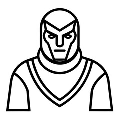 defender line art vector 