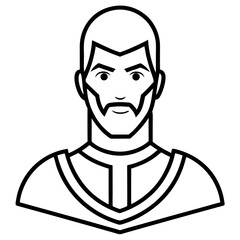 defender line art vector 