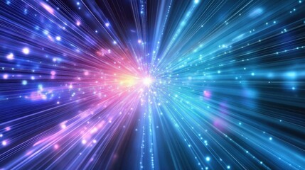 Naklejka premium Abstract Colorful Light Burst Explosion