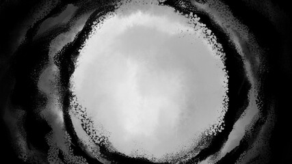 もやもやしたダークな暗雲の不吉なホラー漫画風透過背景