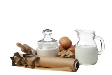 PNG,Baking paper with milk, isolated on white background