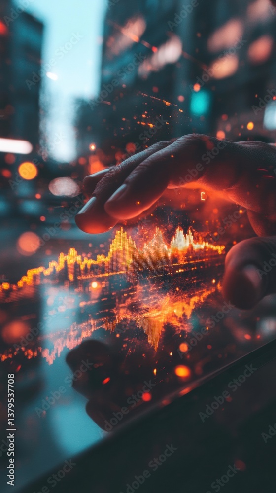 Poster Augmented Reality Finance Immersive Data Visualization with Dynamic Urban Holographic Analytics for Next-Gen Professional Decision Intelligence