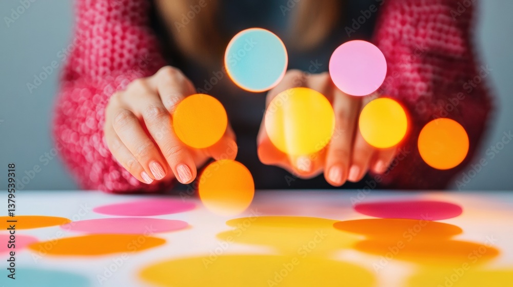 Poster vibrant digital design thinking tactile color psychology and creative problem-solving for next-gen i
