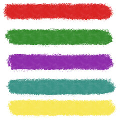 Obraz premium set of colorful paint roller