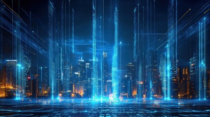 Digital Futuristic Cityscape