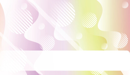 Wavy Background with Lines, Circle. For Cover Page, Landing Page, Banner. Vector Illustration