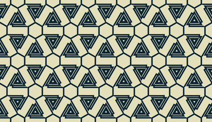 Vector layout with curved line, illusion triangles. Abstract hipster pattern. For your wallpaper, advert, banner, poster. mixed green color. seamless