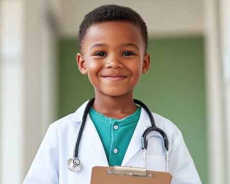 Future Forward Healthcare Gen Z Childhood Aspiration Imagery - Empowering Young Professionals with Inspirational Career Exploration and Inclusive Medical Role Modeling