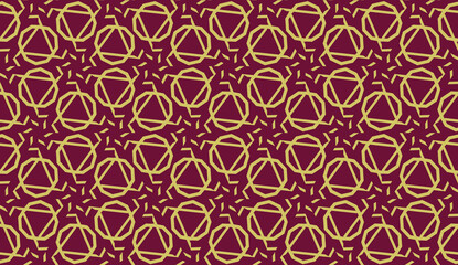 For interior wallpaper, smart design, fashion print.Vector seamless illustration with pattern in triangles style.