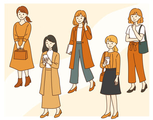 働く女性の日常