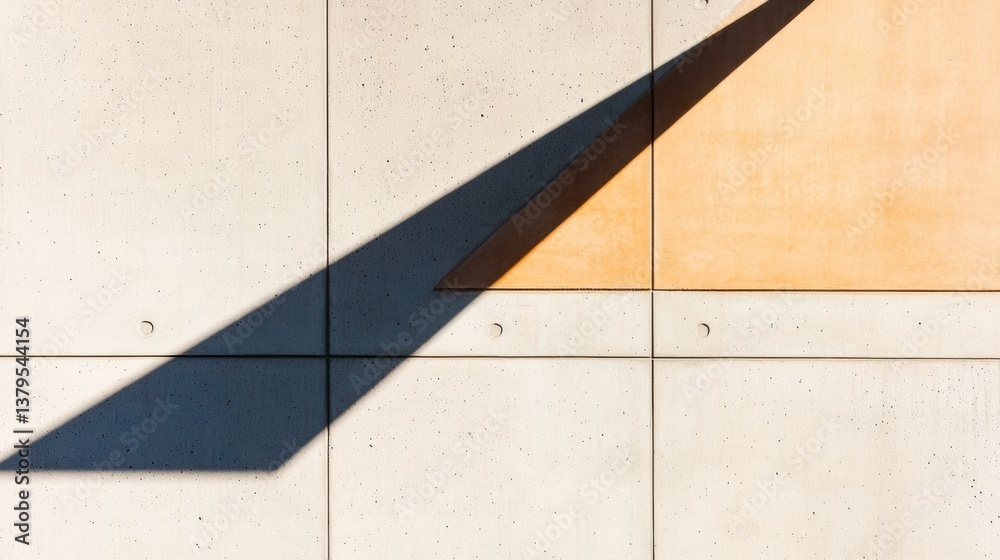 Poster Minimalist Architectural Geometry Brutalist Concrete Facade Exploring Light, Shadow, and Spatial Composition in Contemporary Design Narratives