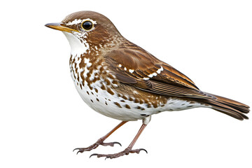 Fototapeta premium Brown Thrush Bird: A Detailed Look