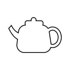 Obraz premium ティーポット 線