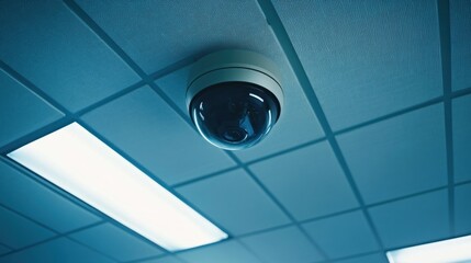 Ceiling-mounted security camera