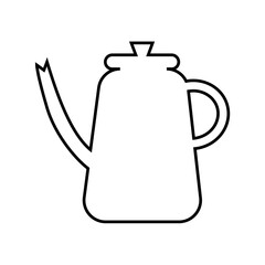 ティーポット　ポット　線