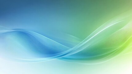 Naklejka premium Abstract Blue and Green Wave Background Design
