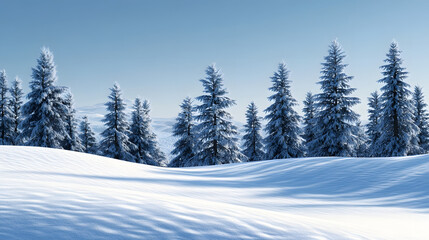 Obraz premium winter, snow, forest, tree, landscape, cold, nature, sky, trees, mountain, christmas, frost, fir, white, snowy, ice, season, ski, blue, pine, scene, mountains, xmas, frozen, spruce