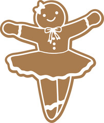 Gingerbread Ballerina, Ballet Christmas Holiday © HoneyIslandStudio