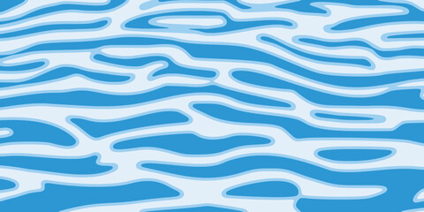 Fototapeta premium Ripples and water waves, sea surface, vector natural background, banner