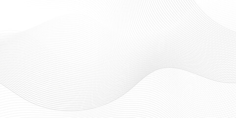Abstract dynamic creative sound wave smooth beautiful space digital composite bland line. frequency flow business stripe gradient white vector technology template background.	