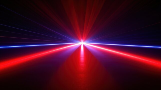 Abstract Laser Beams Intersect in Dark Space