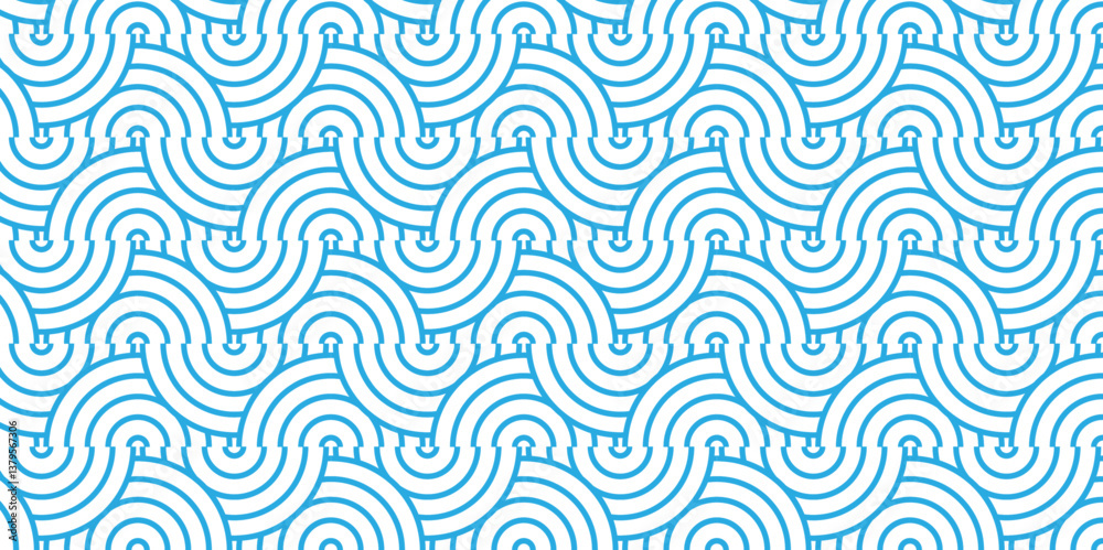 Poster overlapping pattern minimal diamond geometric waves spiral transparent and abstract circle wave line
