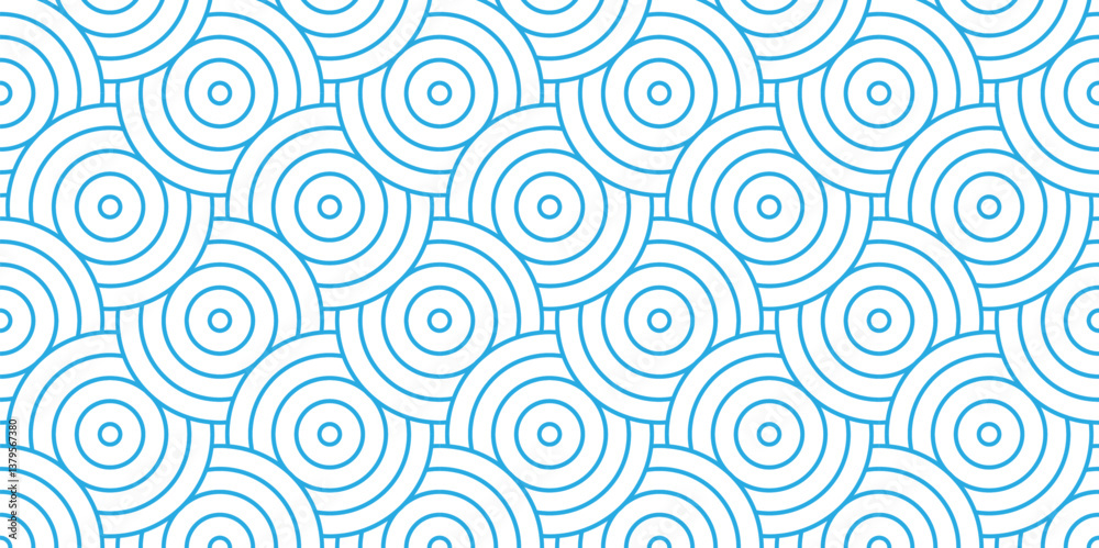 Poster overlapping pattern minimal diamond geometric waves spiral transparent and abstract circle wave line