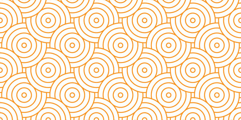 Overlapping creative diamond circle abstract orange pattern waves texture. geometric digital fabric pattern circles fabric pattern use for template, material, element, ornament background.	
