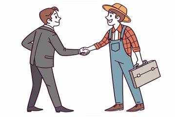 two businessmen shaking hands