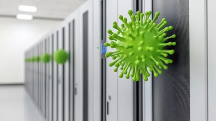 Green Virus Model on Data Center Servers