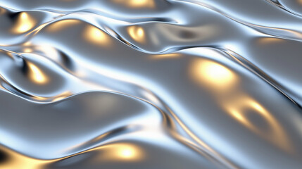 astarte.ai: Liquid Silver and Gold | Abstract Metal Texture