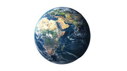 Obraz premium Global Perspective: A stunning photograph of Earth, showcasing the vibrant blue oceans and continents, highlighting our shared planet.