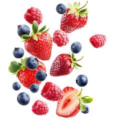 Juicy Berry Delight on transparent background