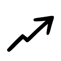 Hand Drawn Upward Arrow