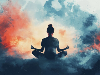 Mental Health and Wellness Concept – A Serene Image Representing Inner Peace and Well-Being