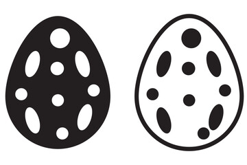 Easter egg icon. Easter day festival. Vector illustration, Egg Hunt Line Icon, decoration egg sign, vector graphics, a linear pattern on a white background