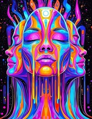 Creative Representations of Positive Thinking and Self-Care