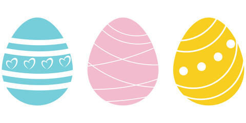Easter egg icon. Black egg sign, isolated white background. Simple design, decoration Happy Easter. Holiday decorative element. Cute pattern ornament celebration. Spring symbol Vector illustration