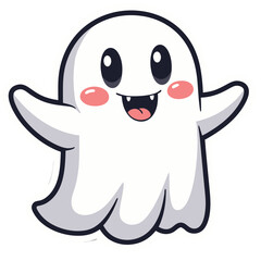 Obraz premium funny cartoon ghost