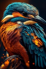 Fototapeta premium A brilliant representation of tropical wildlife's beauty.