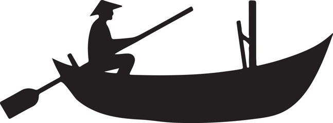 Fisherman Boat vector