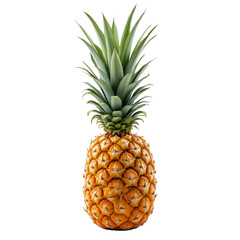 Fototapeta premium Fresh pineapple, white isolate background