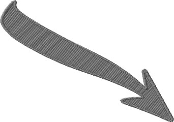 Colored Embroidered Arrow Design